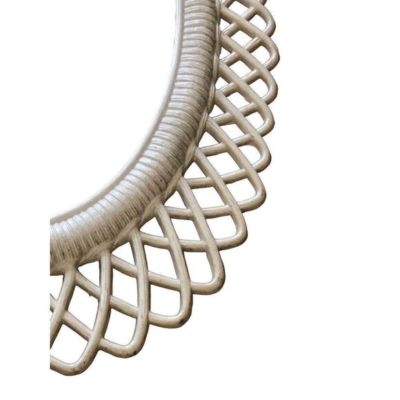 Vintage Wall Mirror Mid-Century Modern Oval Sunburst Frame - Picture 2 of 3